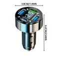 thumbnail image 3 of Super Fast Digital Display Car Charger High Speed USB Ports Intelligent Voltage Safe Charging Solution For All Devices, 3 of 4