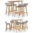 thumbnail image 2 of vidaXL Patio Dining Set Outdoor Table and Chairs Bar Set Solid Acacia Wood, 2 of 9
