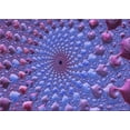 thumbnail image 1 of Ahgly Company Indoor Rectangle Patterned Purple Amethyst Purple Area Rugs, 5' x 7', 1 of 6