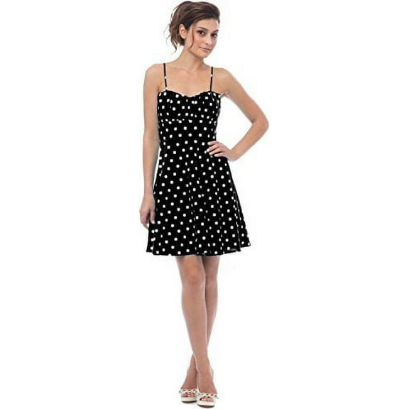 PacificPlex Womens 50's Retro Rockabilly Polkadot Dress Sundress
