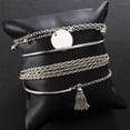 thumbnail image 4 of HomeKingdee Ladies Fashion Shell Diamond Bracelet - Alloy Multicolor Stitching Fashion Bracelet for Beach Party Jewelry Accessories, 4 of 8