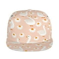 thumbnail image 2 of Gaeub Geese and Flower Flat Bill Snapback Hats Baseball Caps with Adjustable for Running Workouts and Outdoor Activities, 2 of 9
