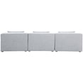 thumbnail image 3 of Meridian Furniture Cube Grey Durable Linen Modular Sofa, 3 of 6