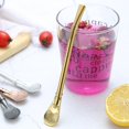 thumbnail image 2 of ENJOYW 2Pcs Straw Colander Filter Design Creative Smooth Brim Innovative Stirring Spoon for Beverage Straw Colander, 2 of 7