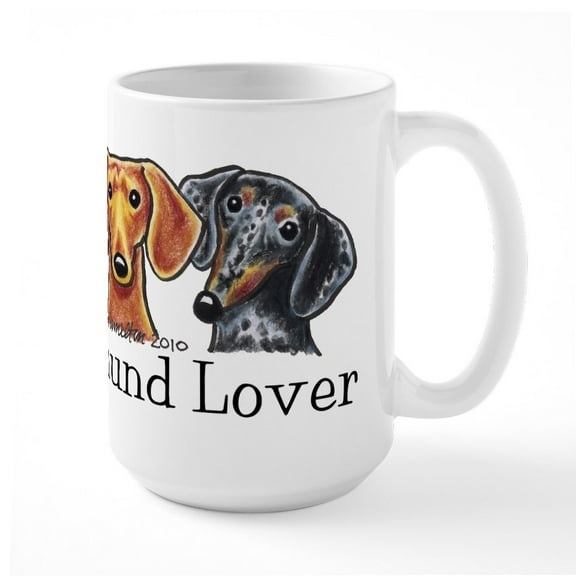 CafePress - Dachshund Lover Large Mug - 15 oz Ceramic Large White Novelty Mug