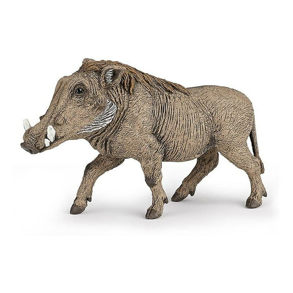 wild animal kingdom warthog toy figure, three years or above, brown