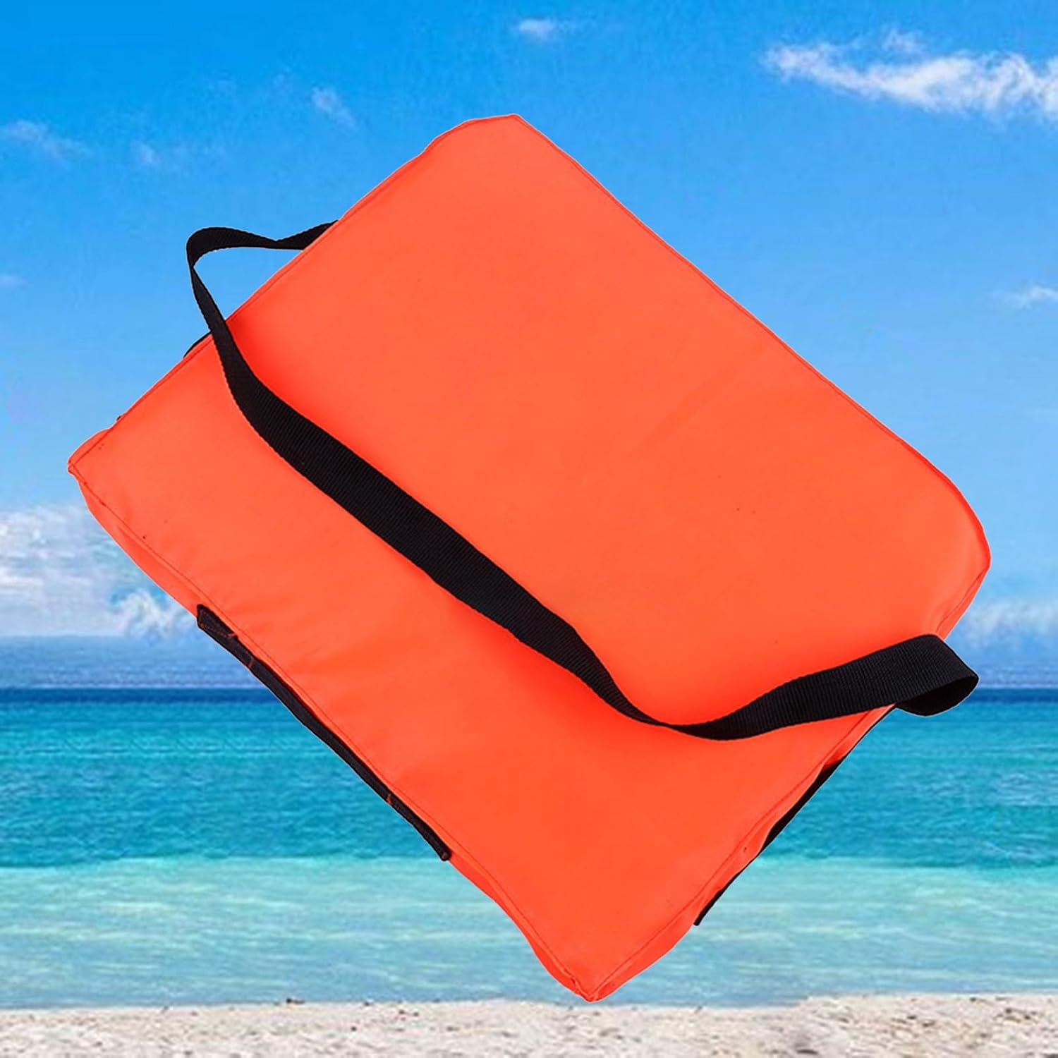 Boat Throw Cushion Nylon 46x36x6cm Throwable Flotation Cushion Swimming Safety Supplies for Fishermen Kayakers Water Sports Rescue Teams Lake Sailing Clubs Poolside Kayak Canoe Dock Area
