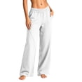 thumbnail image 2 of Vynhevius Women's Straight Leg Sweatpants Elastic Waist Pockets Loose Fit Casual Long Lounge Pants, 2 of 5