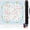 White Flowers, variant on mahjong mat for table with Drawstring Bag/31.5Inch/american mahjong table cloth with rules mats,Noise Reduction Anti-Slip game mat for table,for Mahjong/Poker/Board Games/Card Games/Dominoes (blue)