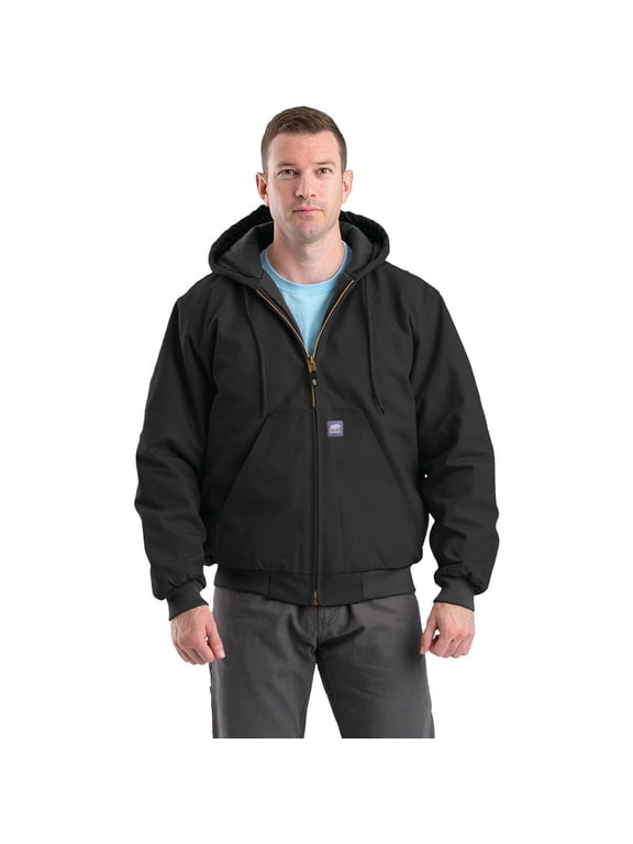 Men's Heritage Hooded Jacket, Large Regular, Black Residential Use, Standard Application