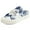 Floral Dark Blue, variant on JENN ARDOR Womens Canvas Shoes Slip on Backless Sneakers Casual Slippers Sandals