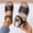 Black, variant on Women's Perforated Wedge Sandals, Open Toe with Adjustable Buckle, Comfort Footwear for Everyday Wear Black 36