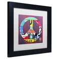thumbnail image 3 of Trademark Fine Art 'Peace' Canvas Art by Design Turnpike, White Matte, Black Frame, 3 of 5