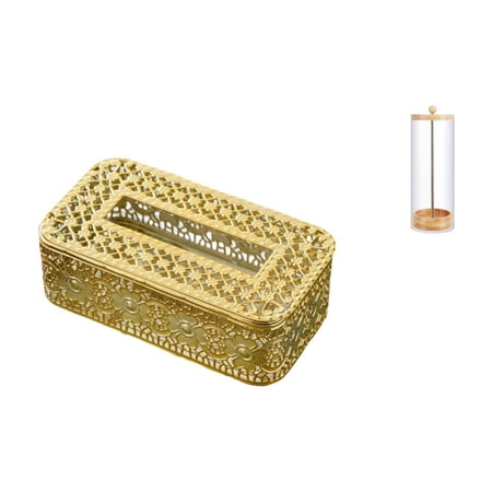 Esquirla Tissue Box Tissue Box Dispenser Straw Holder Container Acrylic Iron Wood Stainless Steel Lightweight Decorative Organizer Suitable for Shop Restauran