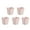 Pink, variant on White Hanging Storage Baskets Set Of 5 Plastic For Rolling Cart Trolley Organizer Snacks Pencil Kitchen Supplies 5.11X4.72X3.93 Inch