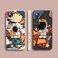 thumbnail image 2 of Case For Xiaomi 13 12 12S 11 11T 10 10S 9 9SE 8 8SE Pro Ultra Lite Colour Simple Liquid Silicone Case Cartoon Space Astronaut, 2 of 5