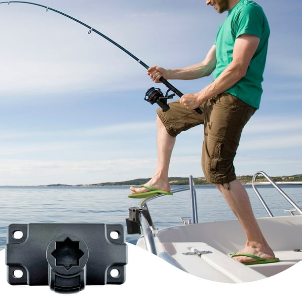 Fishing Rod Holder Mount Base Portable Pole Holders Pole Phone Bracket  Bases Outdoor Canoe Kayak Watersport Tool with Screws for Mobile Phone 