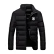 thumbnail image 3 of Chaqueta acolchada de algodón para hombre, Parkas gruesas y cálidas con cuello levantado, estilo deportivo informal, tendencia juvenil, Otoño e Invierno, 3 of 5