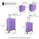 thumbnail image 2 of Set 4 Maletas De Viaje Jony Grande 20 kg Y 10 kg Con Candado Tsa Ruedas Giratorias, 2 of 5