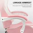 LUCKLIFE Gaming Chair with Footrest and Ergonomic Lumbar Massage Pillow