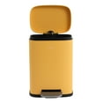 thumbnail image 3 of happimess Connor Rectangular 13.2-Gallon Trash Can with Soft-Close Lid and FREE Mini Trash Can, Daffodil Yellow, HPM1006L, 3 of 10