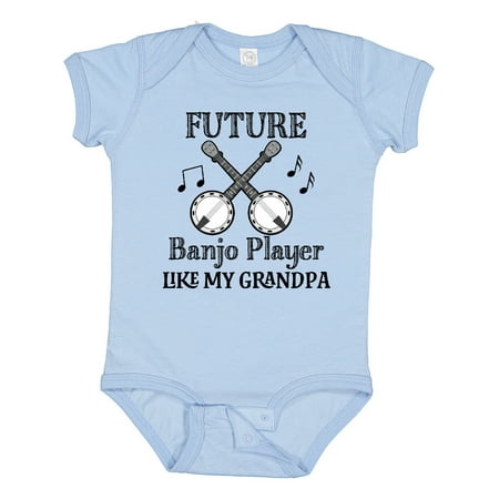

Inktastic Future Banjo Player Like Grandpa Gift Baby Boy or Baby Girl Bodysuit