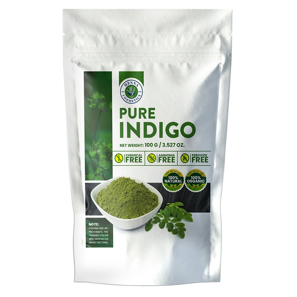 Indigo Powder for Hair Dye/Color 100 Grams (3.5 Oz) 100 Natural, Pure