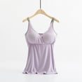 thumbnail image 2 of VFRGHD Womens Nursing Tank Tops Built In Bra For Breastfeeding Maternity Sleep Shirt Brasieres Comfortable Home Clothes Everyday Sports Bras, 2 of 3