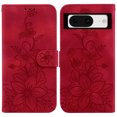 thumbnail image 2 of Compatible avec Google Pixel 8 Étui Portefeuille en Relief avec Porte-Cartes en Cuir PU à Rabat, 2 of 5