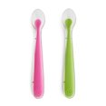 thumbnail image 1 of Munchkin Suave Silicona Cuchara, Rosa/Verde, 1 of 3