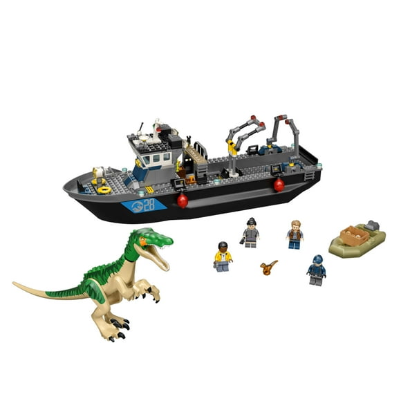 LEGO Jurassic World Baryonyx Dinosaur Boat Escape 308 Piece Building Kit