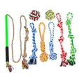 thumbnail image 3 of lionlar 8Pcs Pole Toy Dog Teaser Pet Teasing Pole for Small Medium Large Dogs Multicolor M, 3 of 9