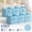Blue, variant on 13 Inch Cube Storage Organizer, Purple Gradient, 6-Pack, Durable and Stackable Storage Solution