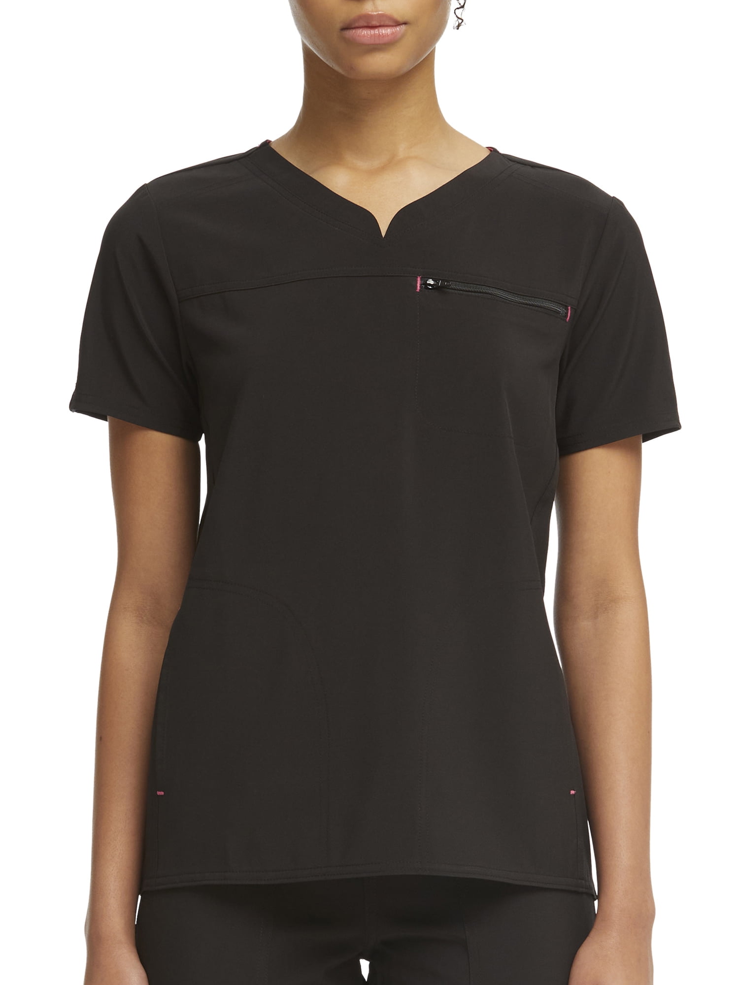 Scrubstar Women's Active Stretch V-Neck Seasonal Solid Tuck-In Scrub Top