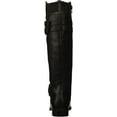 thumbnail image 3 of Naturalizer Womens Jessie Knee High Buckle Detail Riding Boots, Black Leather, 10 Wide, 3 of 8