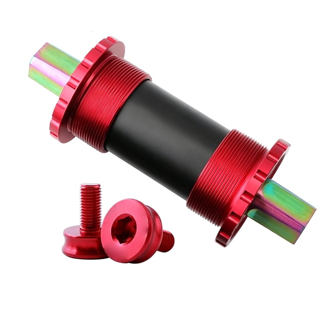 FUEENIRVA Céramiques en Alliage de Titane Rouge Centrales pour Vélo Roulements en Céramique Lisses Durables et Résistants à la Rouille