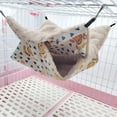 thumbnail image 6 of Upgrade your furry friend‘s sleeping experience with this cozy and warm insulated small pet hammock! Ensure maximum glider comfort with the double layered design. Treat your hamster to th, 6 of 7
