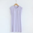 thumbnail image 2 of Sleeveless Nightgown for Women Pajamas Nightdress with Built in Bra Sleepwear Crew Neck Nightshirt, 2 of 8