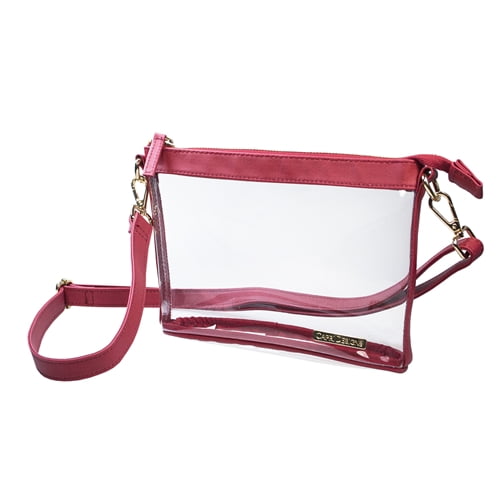 Capri Designs Clear Small Crossbody Bag, Stadium Approved with