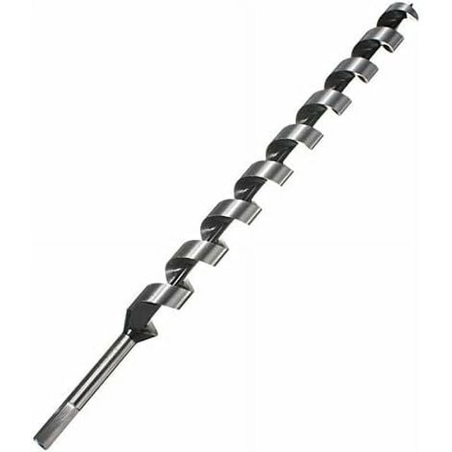 Broca helicoidal con punta de clavo y vástago hexagonal de 460 mm para carpintería - Herramienta espiral de 10 mm