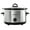 Silver, variant on 4.5qt Slow Cooker Ponderosa Green: Ceramic Stoneware, 3 Settings, Stay-Cool Handles, Dishwasher-Safe Parts