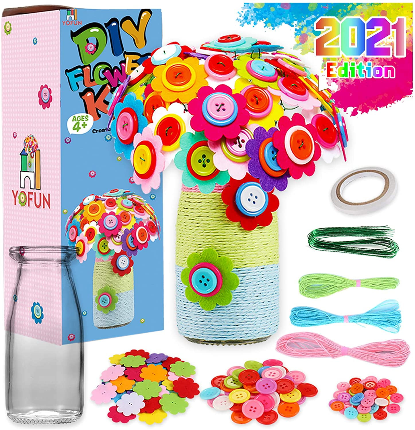  Pom Pom Arts & Crafts Kit For Toddlers - Easy