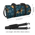 Fotbe German Shepherd Dog Pattern Foldable Sports Gym Bag with Wet Dry