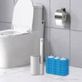 thumbnail image 4 of Juego de cepillos de baño desechables para limpieza de inodoros, sistema de limpieza fácil de usar, 18 piezas de recambio, 4 of 9