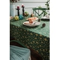 thumbnail image 3 of Dining Room Table Cloth Oblong, Table Cloth Cover Cotton Linen 6-8 Seater with Bells and Snowflake Pattern 140*180cm, 3 of 5