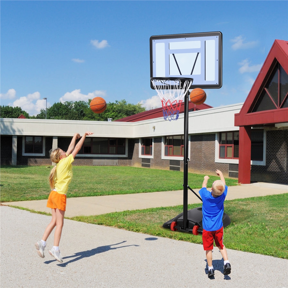 Yaheetech 7-9.2 Ft. Height Adjustable Hoop Portable Basketball System Goal Outdoor Kids Youth with Wheels and Weighted Base - image 5 of 16