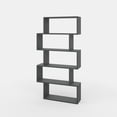 thumbnail image 4 of Ada Home Decor Barclay Multiple Tier Open Shelf Modern Bookcase, Anthracite, 4 of 7