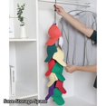thumbnail image 2 of Tignapoo Portable Clothesline with Anti-Slip Buckles - 1.8m Black Rope with Cap Clips for Travel & Camping, 2 of 6