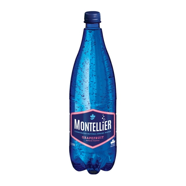 Montellier Grapefriut Carbonated Natural Spring Water 1 L, Bottle