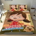thumbnail image 1 of Millie la Magnífica Conjunto de sábanas temático, trío de piezas, cómodo y amigable con la piel, diseño único, regalo de decoración para el hogar para familiares, amigos y fans, 90 cm * 190 cm, 1 of 6